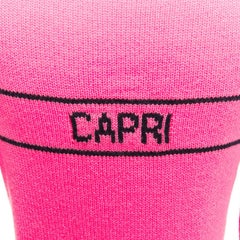 CHRISTIAN DIOR 2022 100% cashmere pink star logo long sleeve sweater FR34 XXS