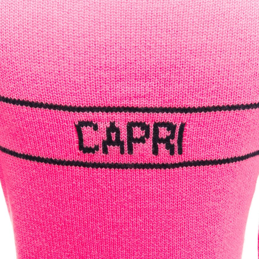 CHRISTIAN DIOR 2022 100% cashmere pink star logo long sleeve sweater FR34 XXS
Reference: AAWC/A00814
Brand: Dior
Designer: Maria Grazia Chiuri
Collection: 2022
Material: Cashmere
Color: Pink, Black
Pattern: Star
Closure: Slip On
Extra Details: Capri