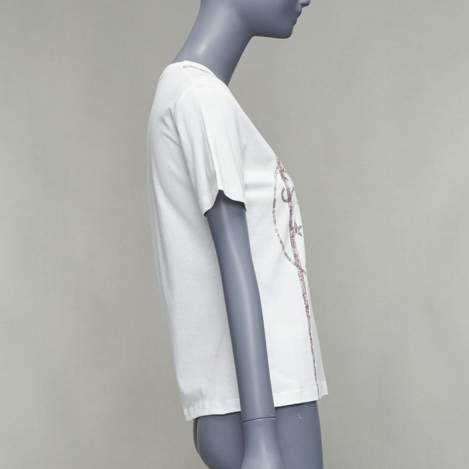 CHRISTIAN DIOR 2022 L'union fait le Force T-shirt in cotone bianco e lino XS In condizioni ottime in vendita a Hong Kong, NT
