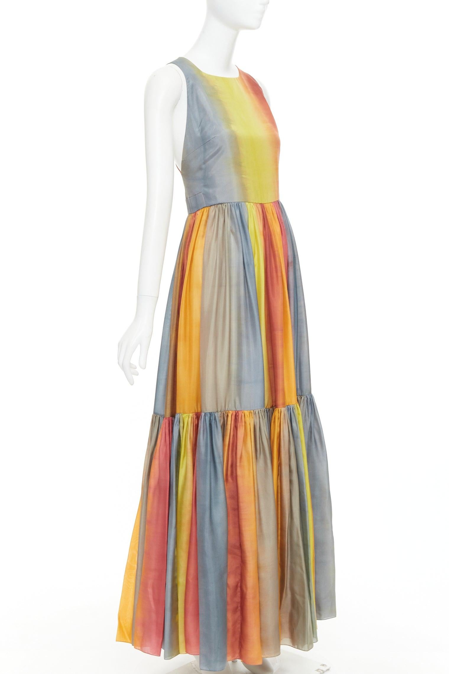 CHRISTIAN DIOR 2022 Runway Maria Grazia Chiuri rainbow silk tie dye dress FR38 M
Reference: NKLL/A00534
Brand: Dior
Designer: Maria Grazia Chiuri
Collection: SS 2022 - Runway
As seen on: Angelababy, Han So Hee
Material: Silk
Color: