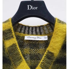 Christian Dior 2022 Runway Plaid Mohair Sweater - Sz 36