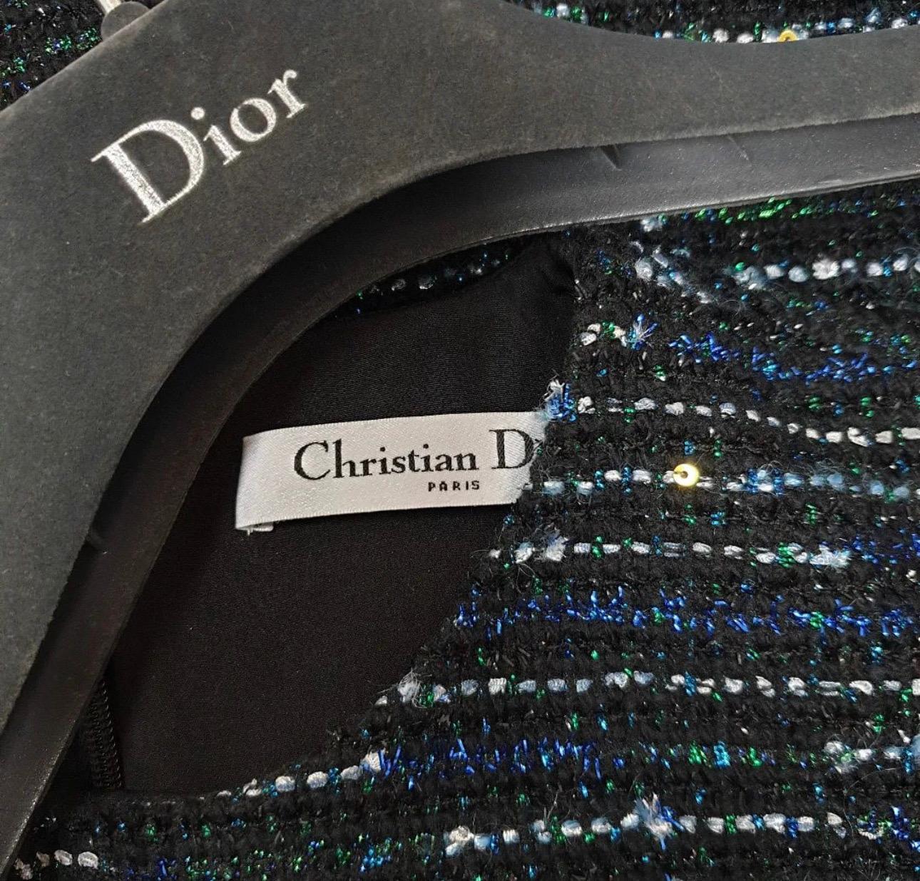 Christian Dior 2022 Tweed Flare Dres 2