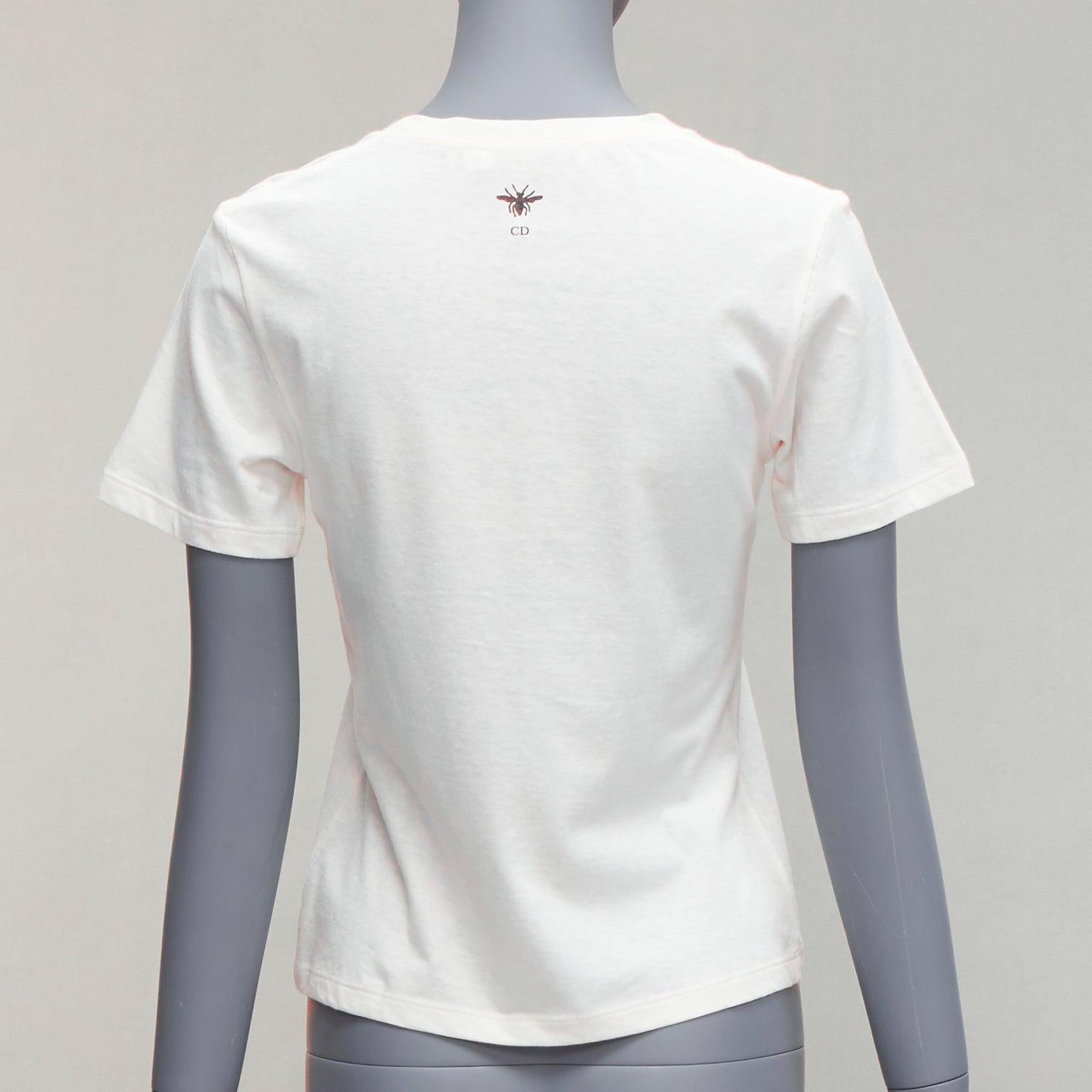 CHRISTIAN DIOR 2022 Vibe - T-shirt à manches courtes imprimé d'un logo étoilé rose néon XS Pour femmes en vente