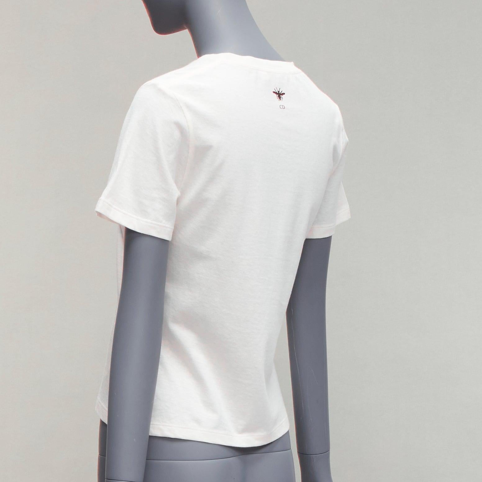 CHRISTIAN DIOR 2022 Vibe - T-shirt à manches courtes imprimé d'un logo étoilé rose néon XS en vente 1