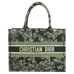 Christian Dior 2023 Black/Gold Monogram "New York" Medium Book Tote Bag