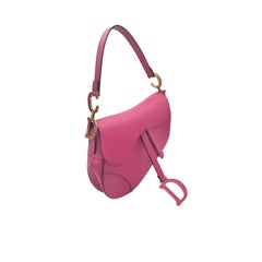Christian Dior 2023 Ultra Matte Pink Calfskin Saddle Bag