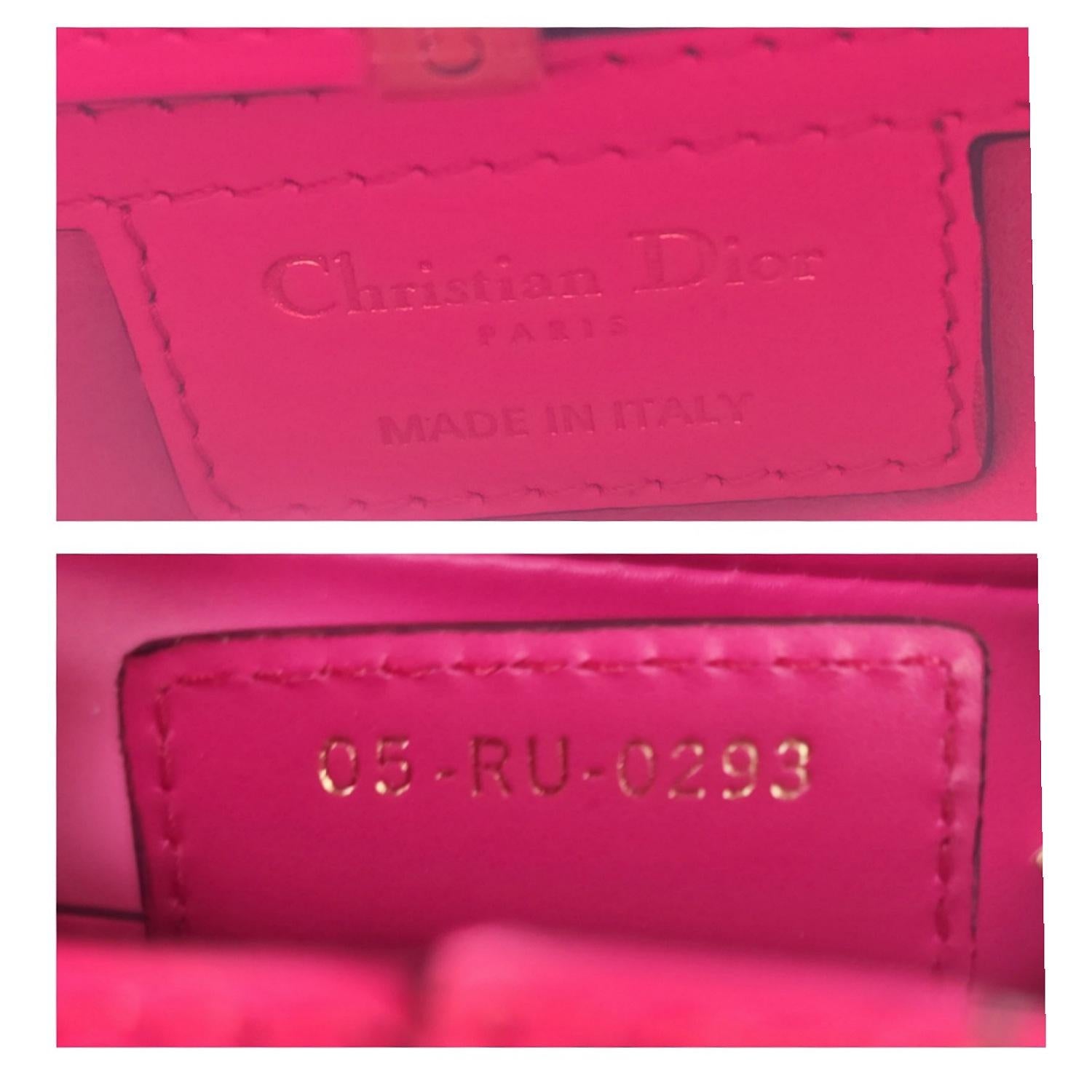 Christian Dior 2023 Ultra Matte Pink Calfskin Saddle Bag For Sale 4