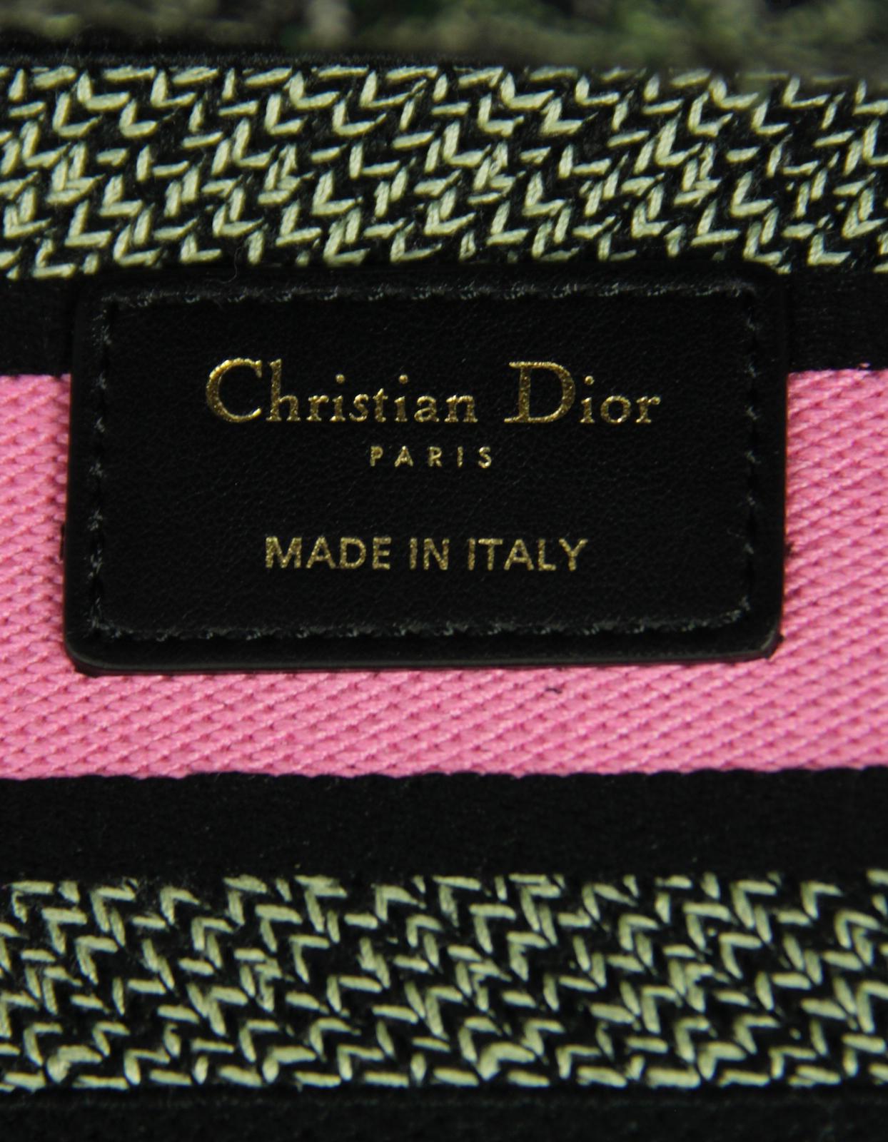 Christian Dior 2024 Floral Embroidered Canvas Medium Lady D-Lite Bag 4