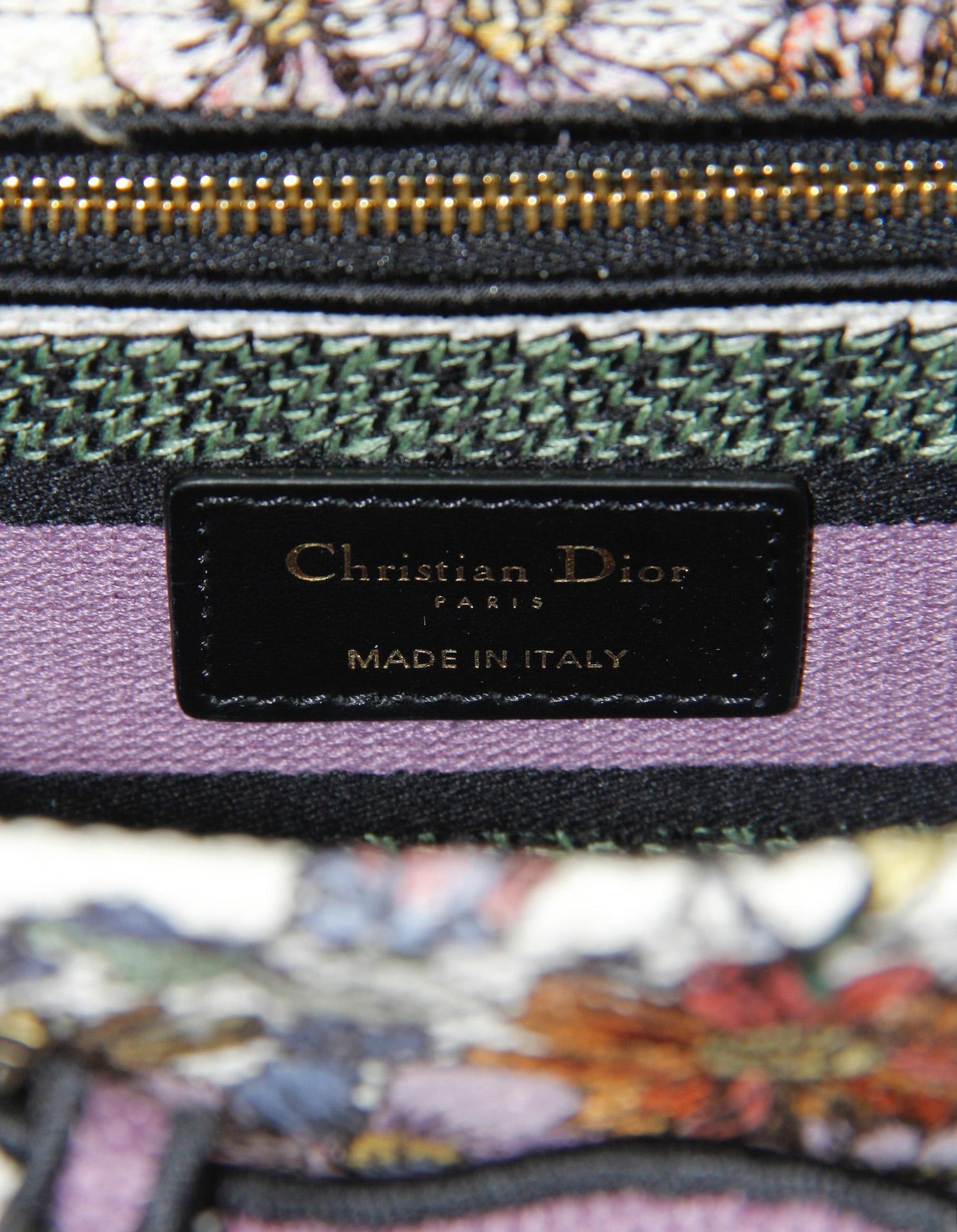 Christian Dior 2024 Floral Embroidered Canvas Medium Lady D-Lite Bag rt $5300 3