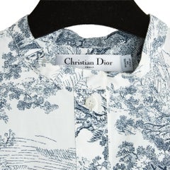 Christian Dior 2024 Robe courte FR34 Dioriviera Blue Toile de Jouy Dress UK6 US4