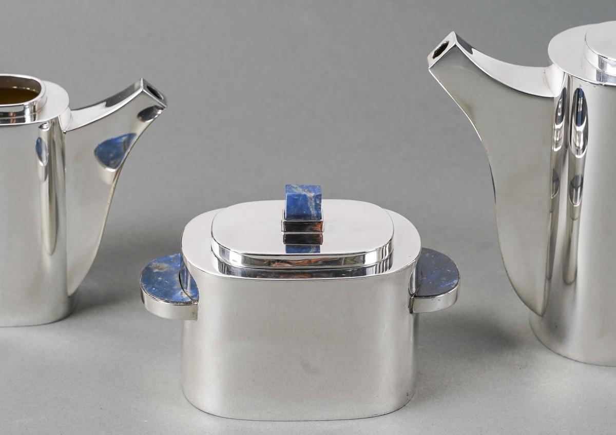 Christian Dior 20° secolo - servizio da tè su vassoio in argento e lapis in vendita 6