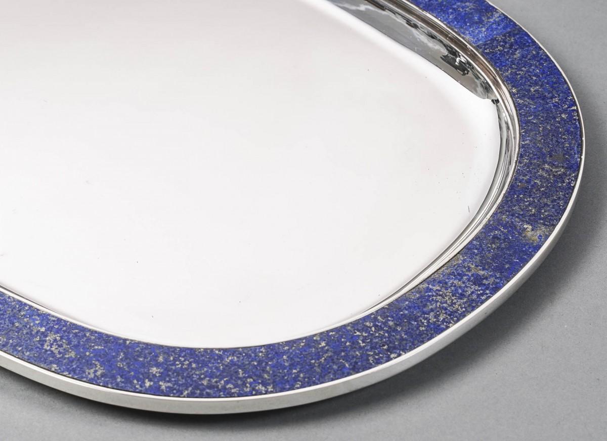 Christian Dior 20° secolo - servizio da tè su vassoio in argento e lapis in vendita 7