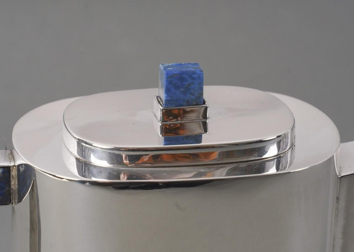 Christian Dior 20° secolo - servizio da tè su vassoio in argento e lapis in vendita 2