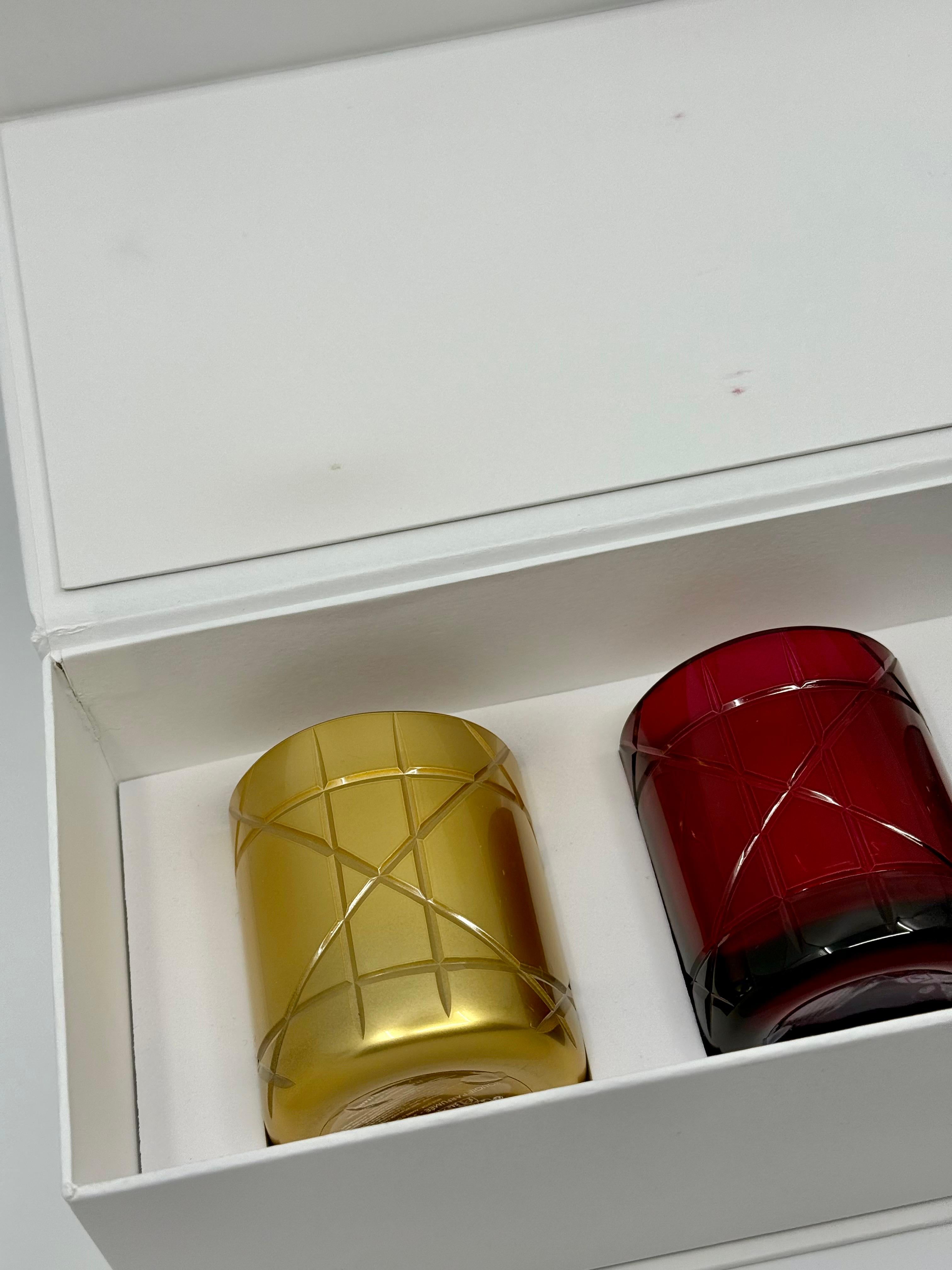 da uomo o donna Christian Dior Set di candele in vetro profumate Eleg 3 pezzi in vendita