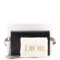 Christian Dior 30 Montaigne 2-in-1 Pouch Micro Cannage Metallic Calfskin