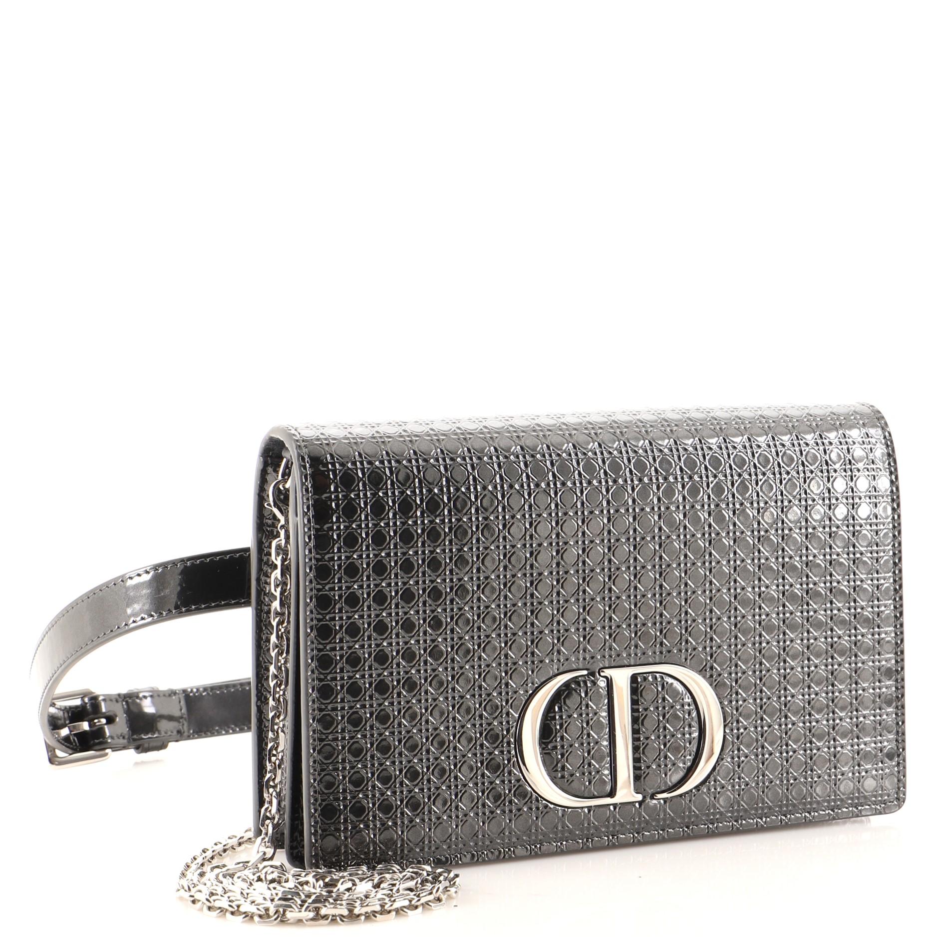 micro lady dior chain cube pouch