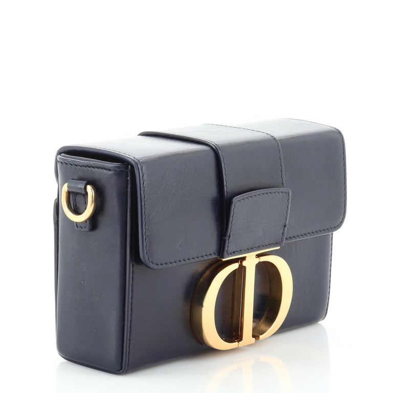 Dior 30 Montaigne Mini Box Bag Smooth Leather In Cream - Praise To Heaven