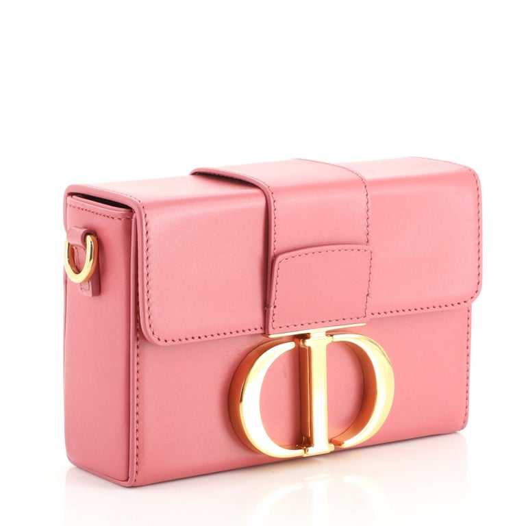 30 montaigne leather crossbody bag Dior Pink in Leather - 32851163