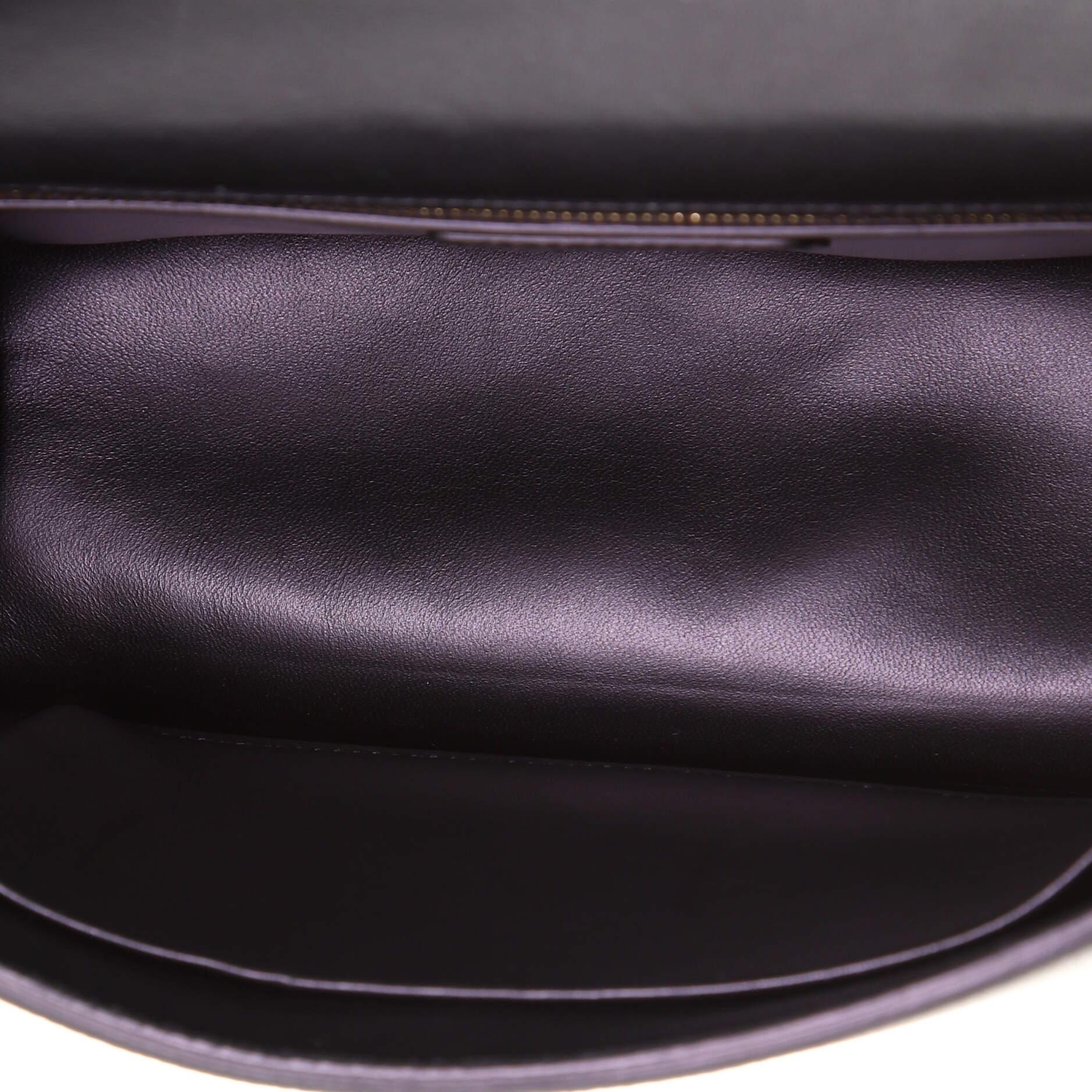 Black Christian Dior 30 Montaigne Chain Flap Bag Leather