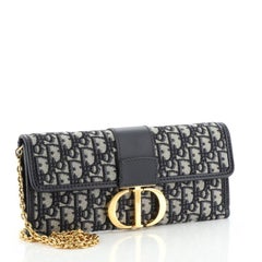 Christian Dior 30 Montaigne Clutch Oblique Canvas