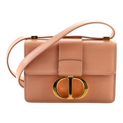 Christian Dior 30 Montaigne Flap Bag Leather Micro