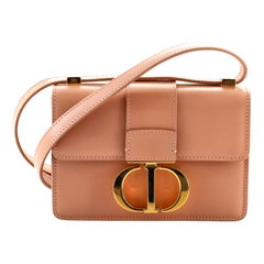 Christian Dior 30 Montaigne Flap Bag Leather Micro