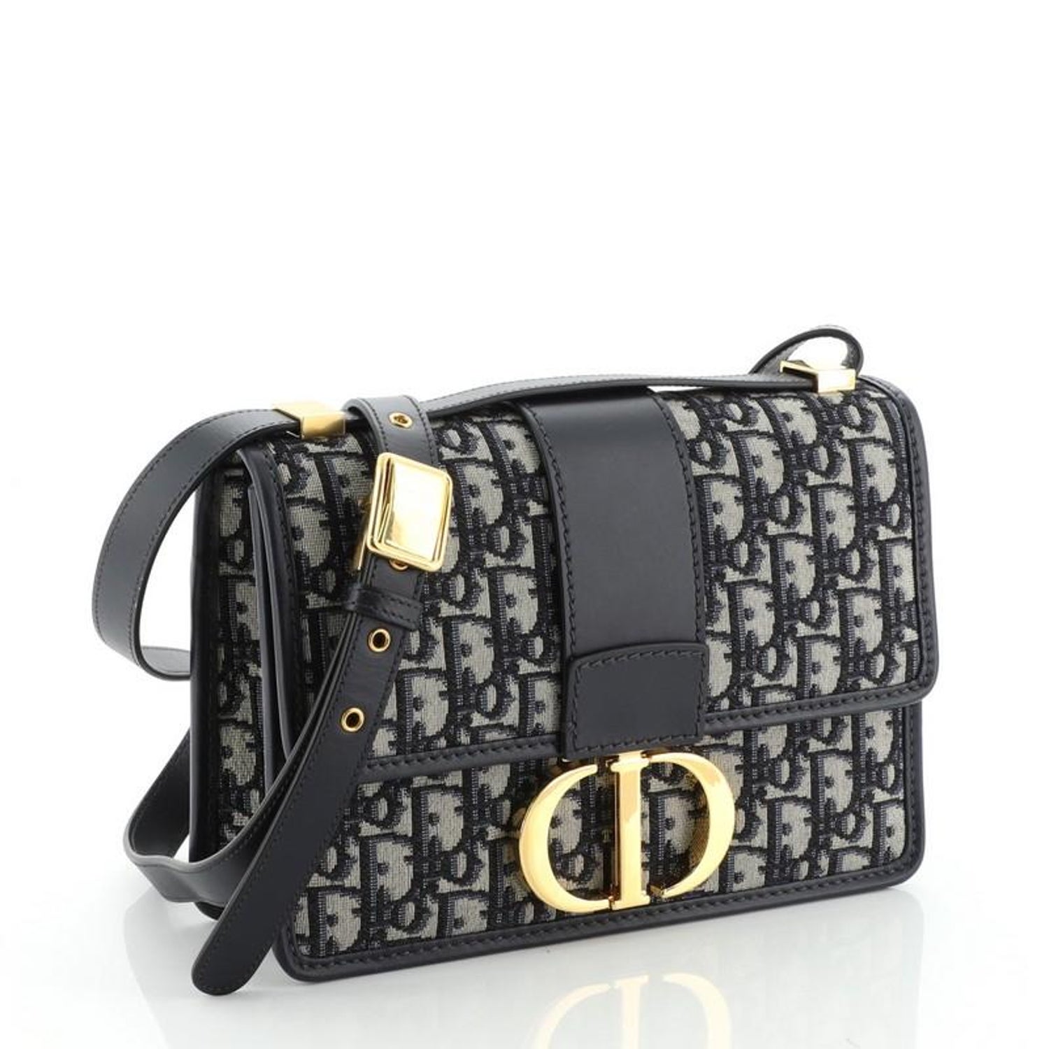 Christian Dior 30 Montaigne Flap Bag Oblique Canvas At 1stdibs