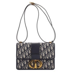 Christian Dior 30 Montaigne Flap Bag Oblique Canvas
