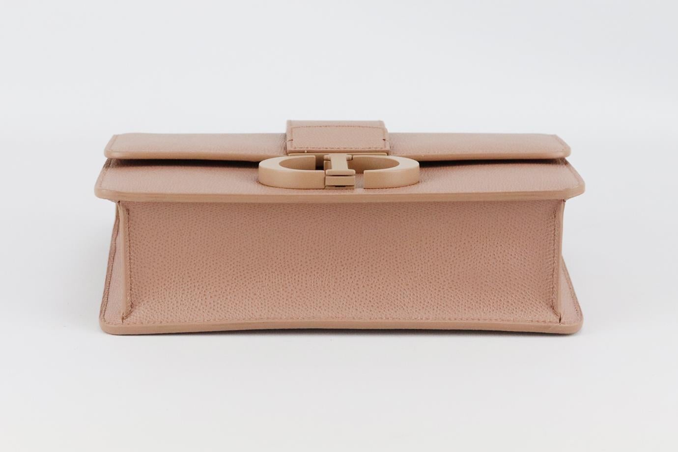 Beige Christian Dior 30 Montaigne Ultramatte Textured Leather Shoulder Bag