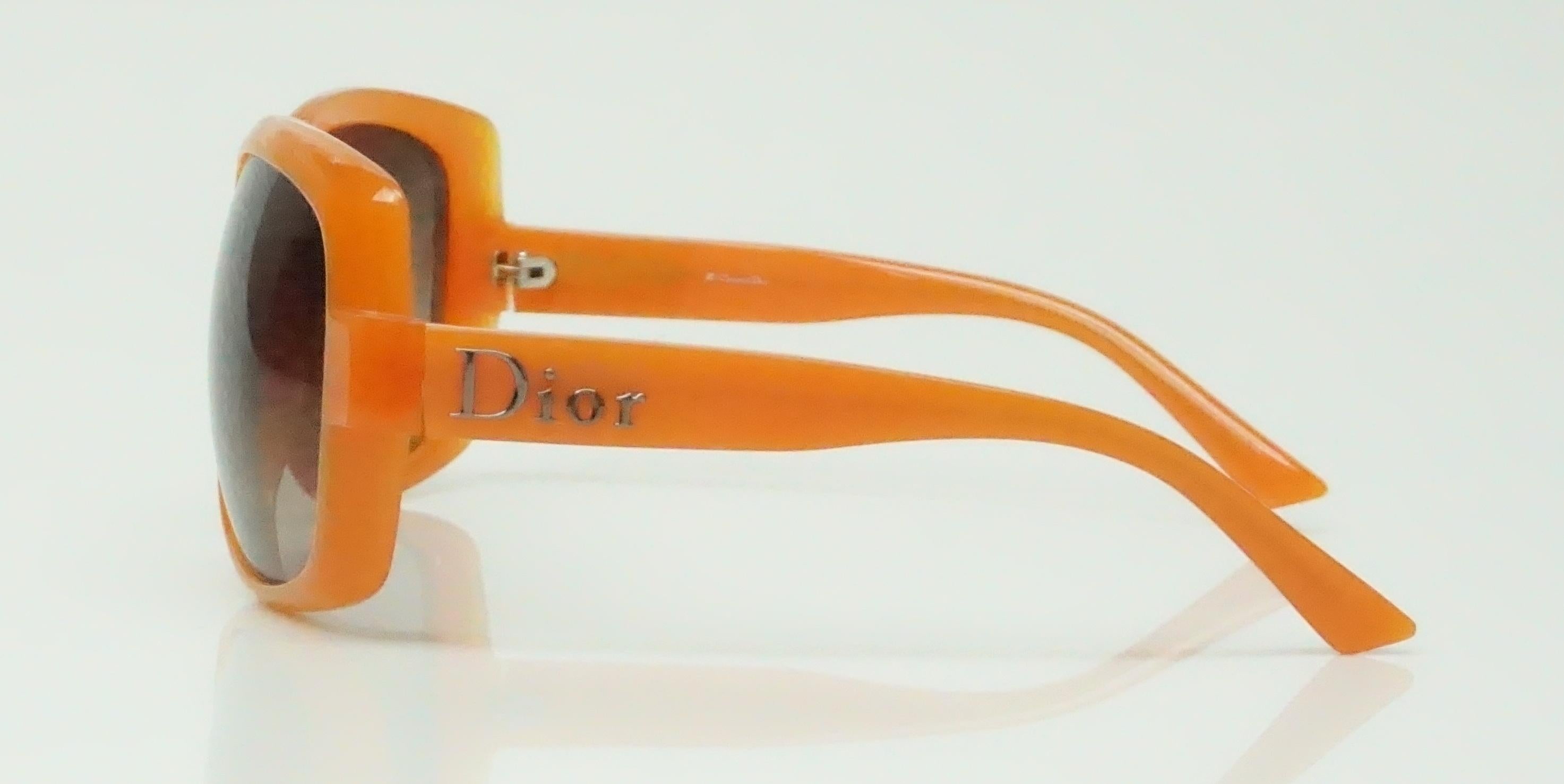 christian dior orange sunglasses