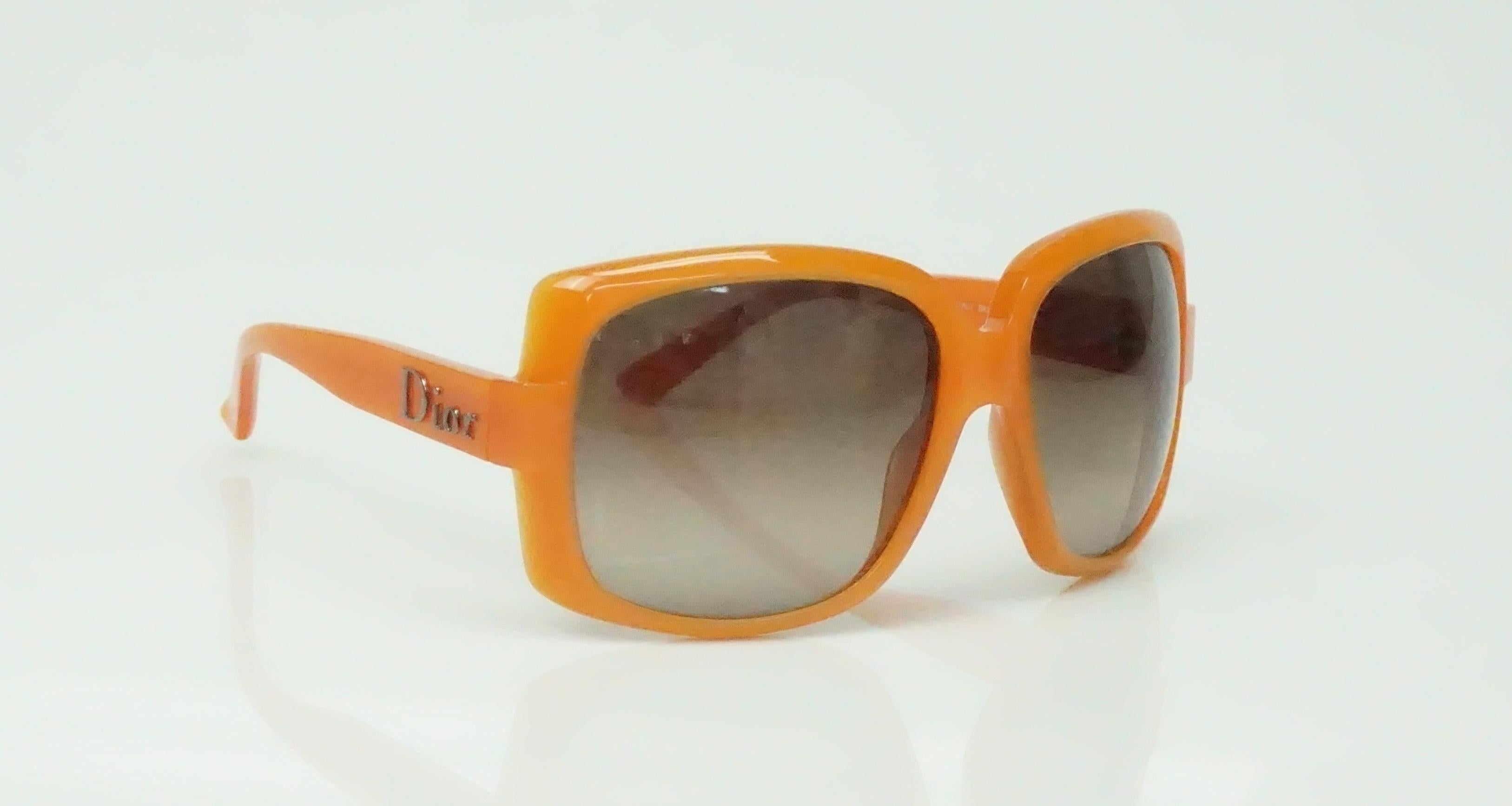 square orange sunglasses