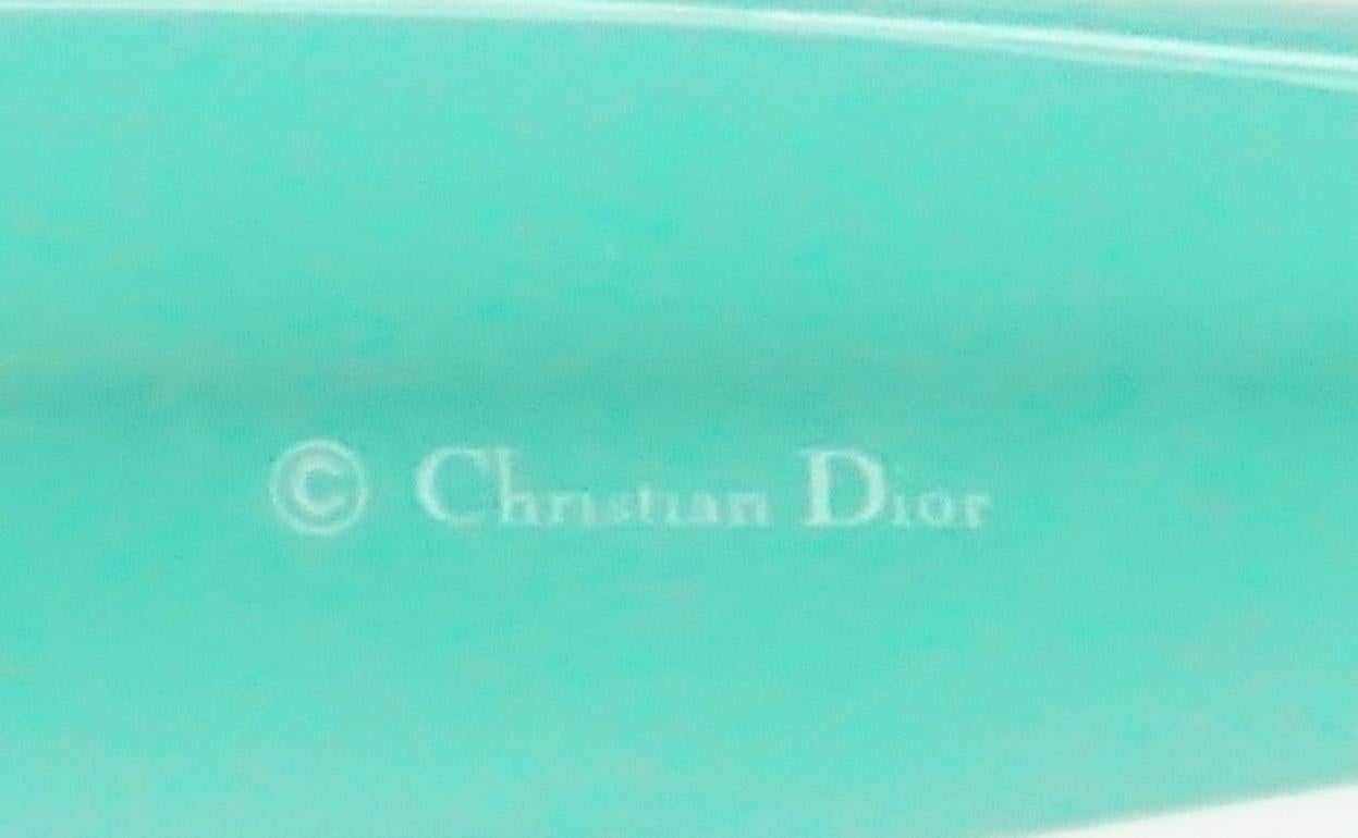 Christian Dior 60's Turquoise Square Sunglasses In Excellent Condition In West Palm Beach, FL
