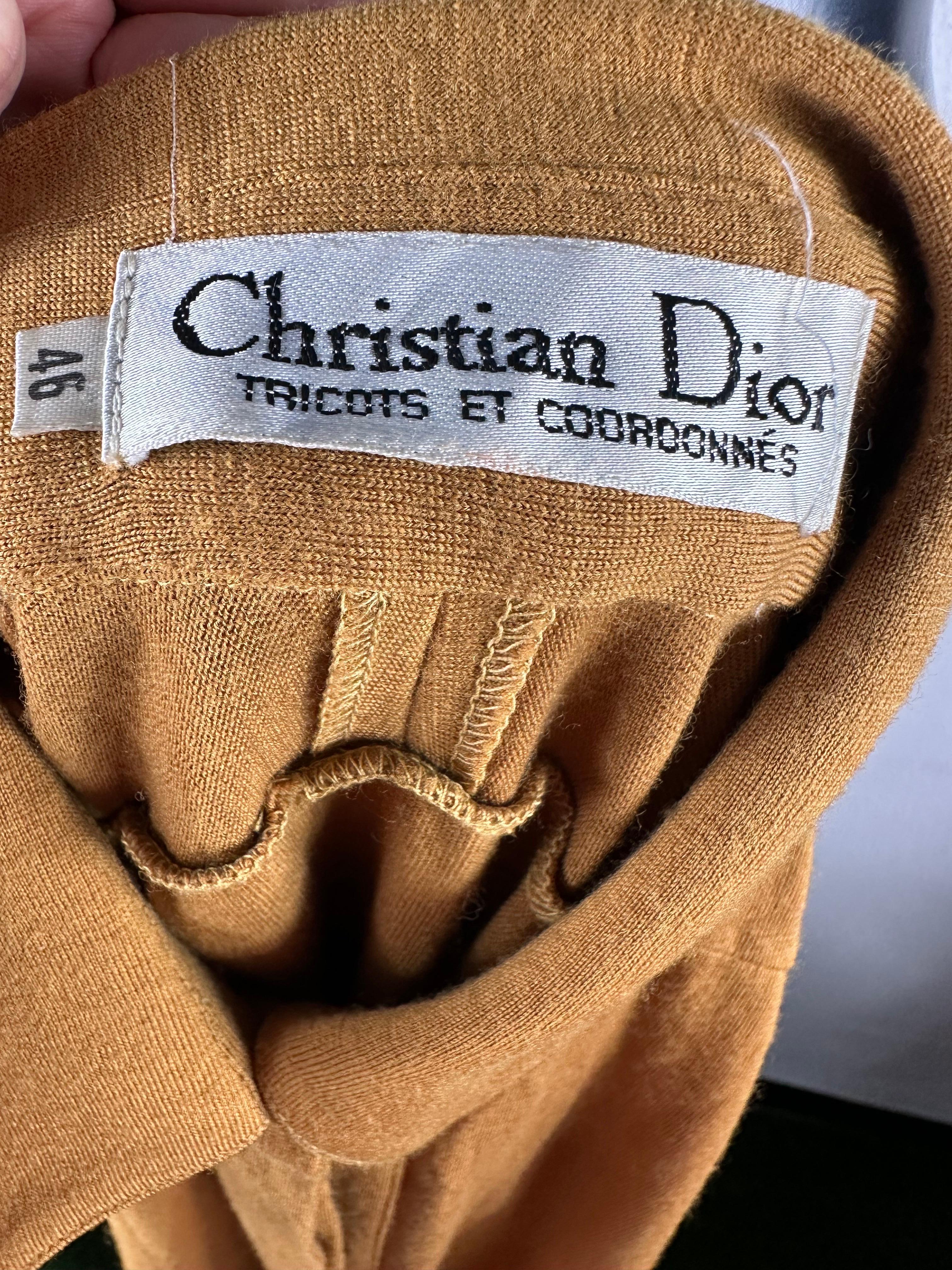 Christian Dior 80s wool dress For Sale 2