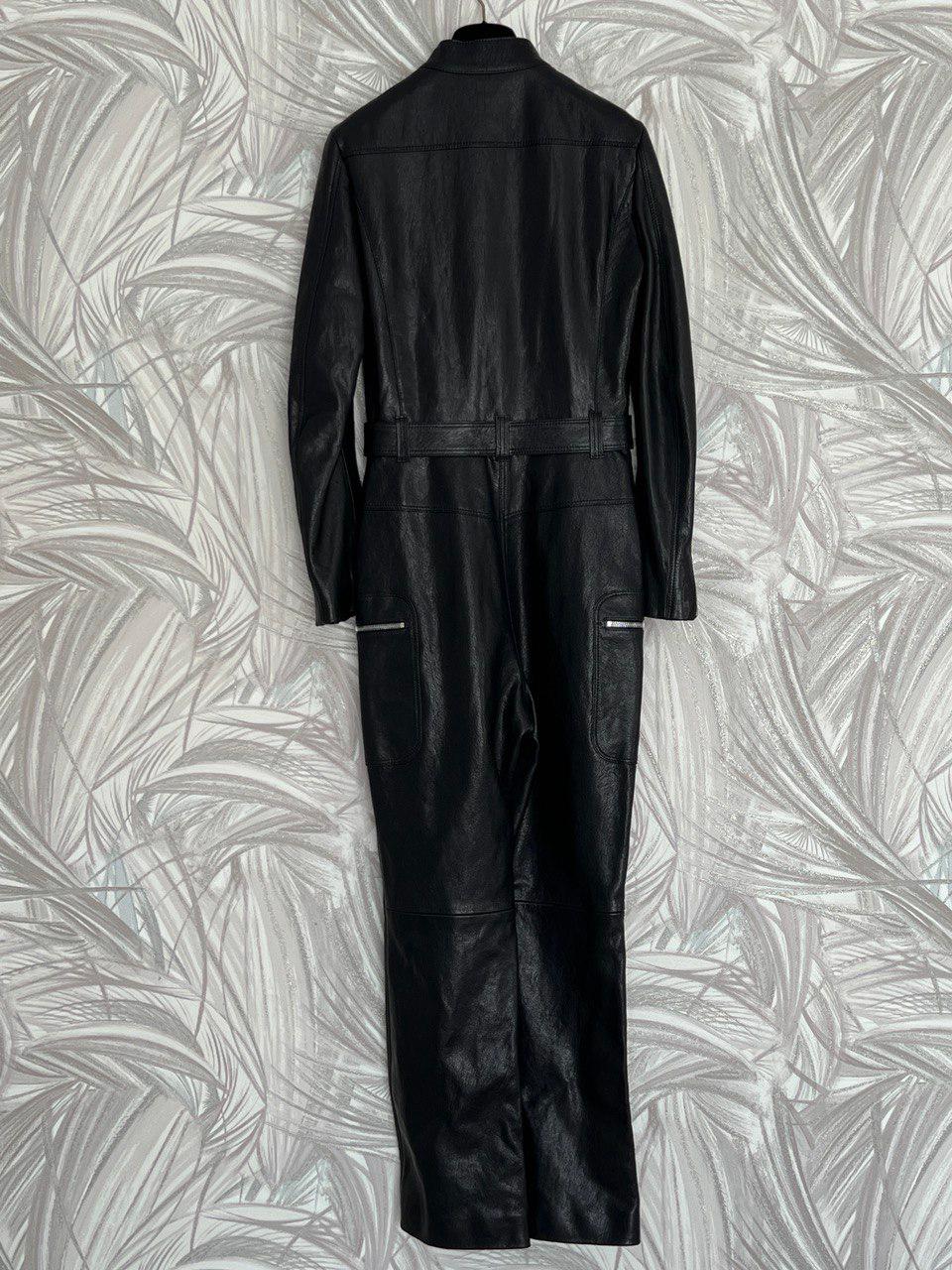 Christian Dior 9K$ New Black Leather Jumpsuit 36 FR For Sale 12
