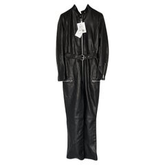 Christian Dior 9K$ Nuova Tuta in pelle nera 36 FR