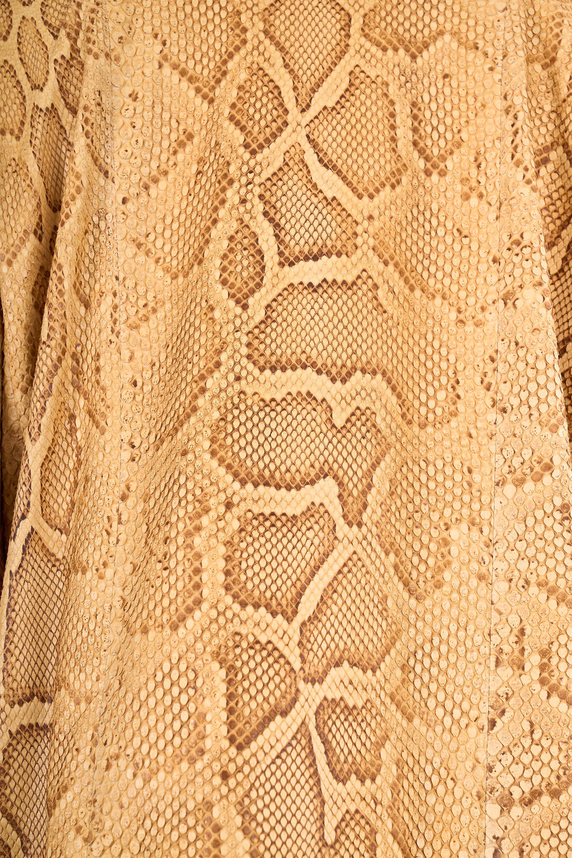 Christian Dior A/W 2010 Gelbe Python und Polarfuchs Jacke (Schwarz) im Angebot