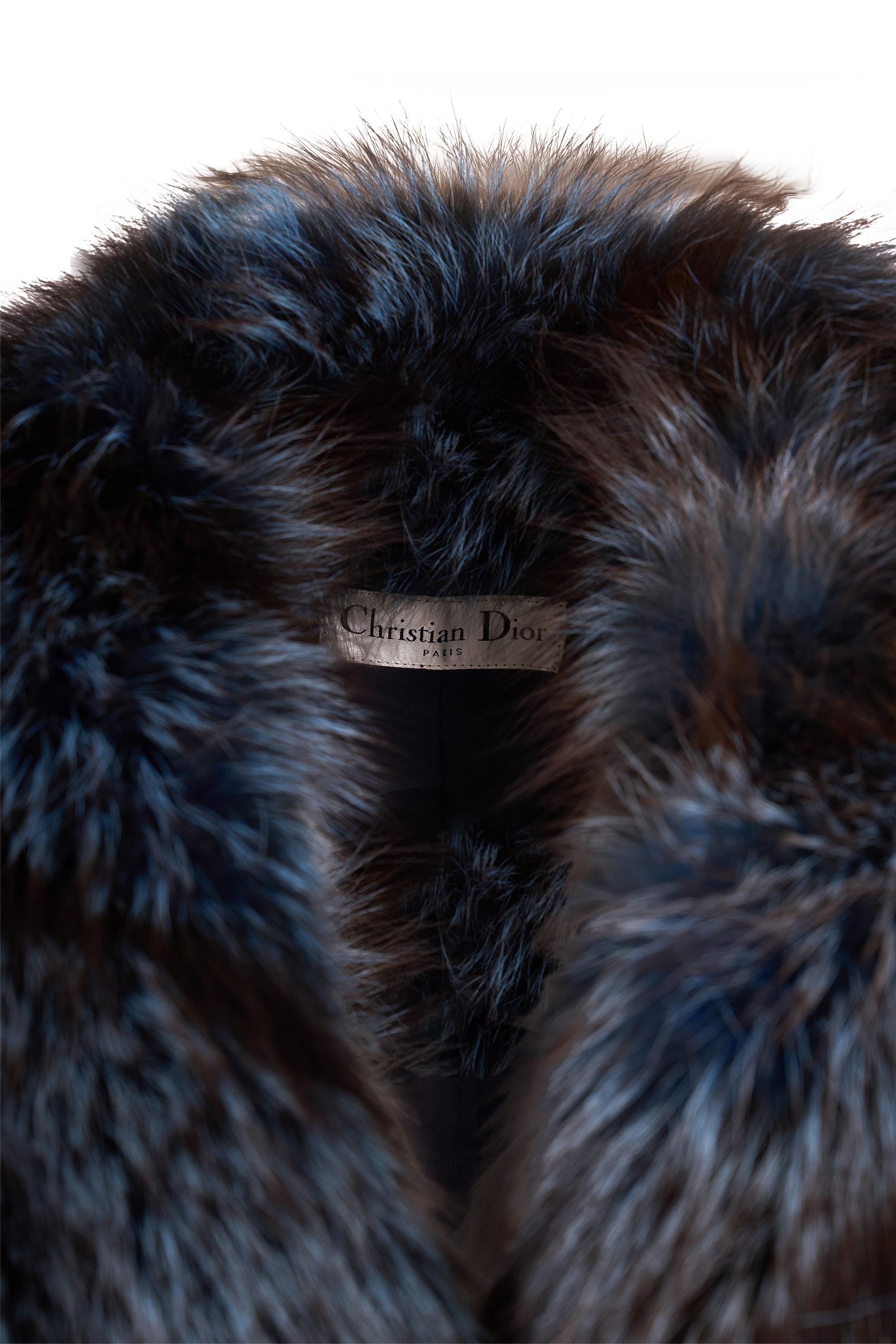 Christian Dior A/W 2010 Gelbe Python und Polarfuchs Jacke für Damen oder Herren im Angebot