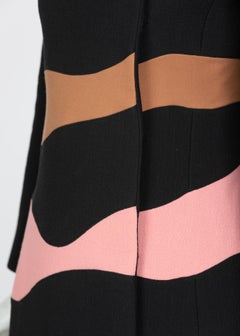 Christian Dior Abstract Stripe Coat Dress Runway Fall, 2015