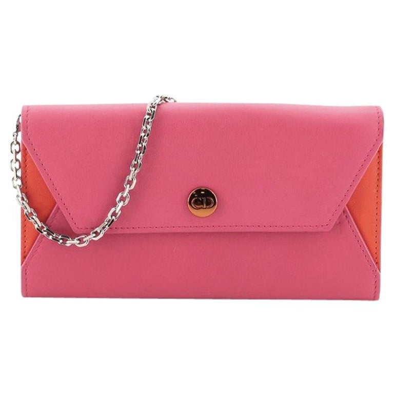 Christian Dior Addict Rendez Vous Wallet on Chain Leather at 1stDibs