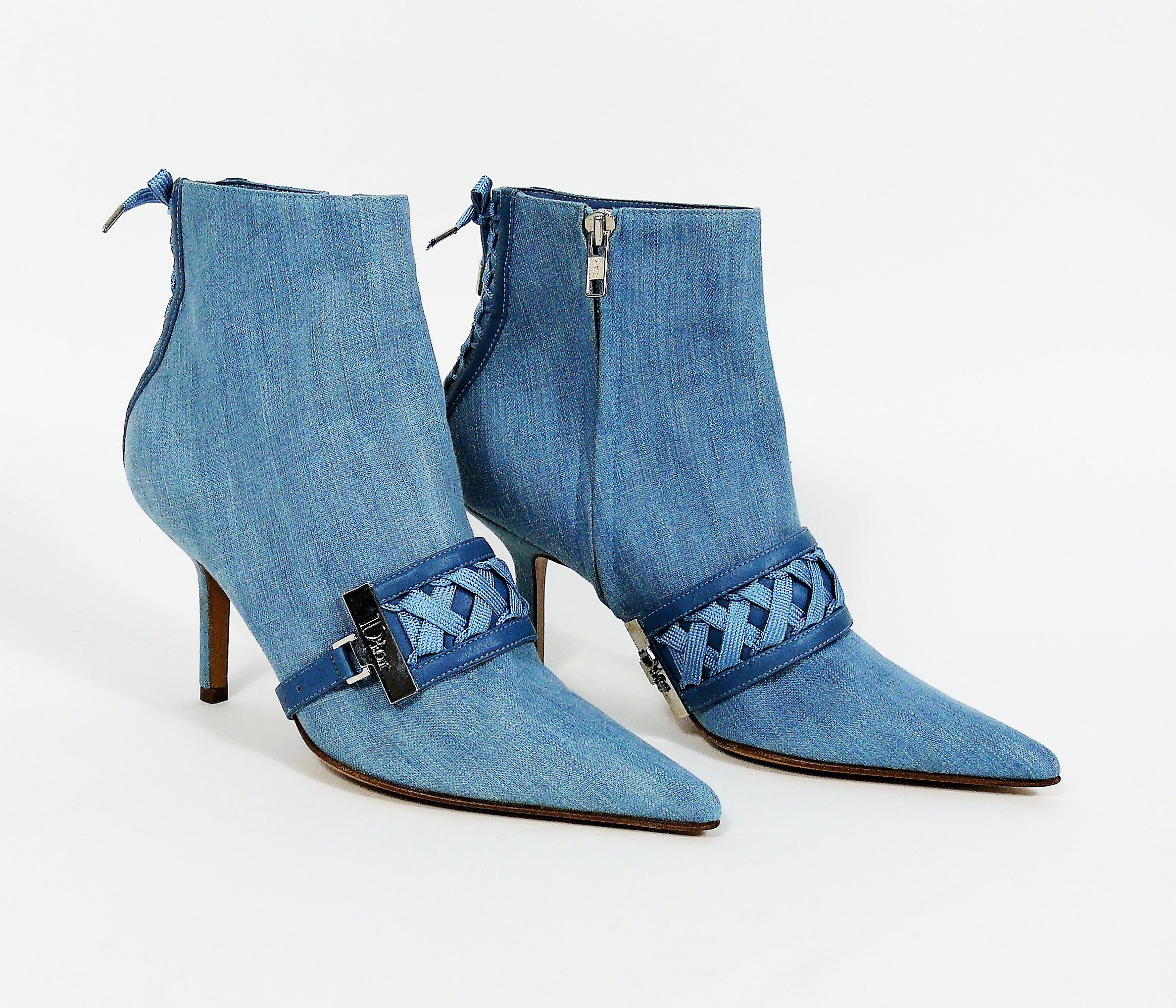 denim ankle boots