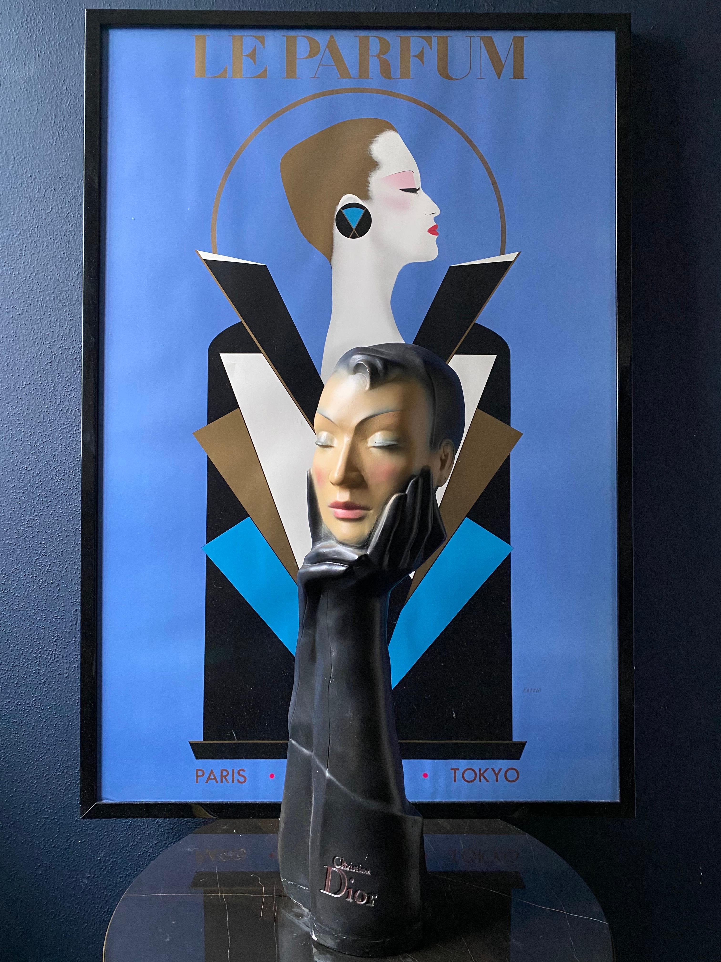 Hand-Painted Christian Dior Advertising Sculpture 