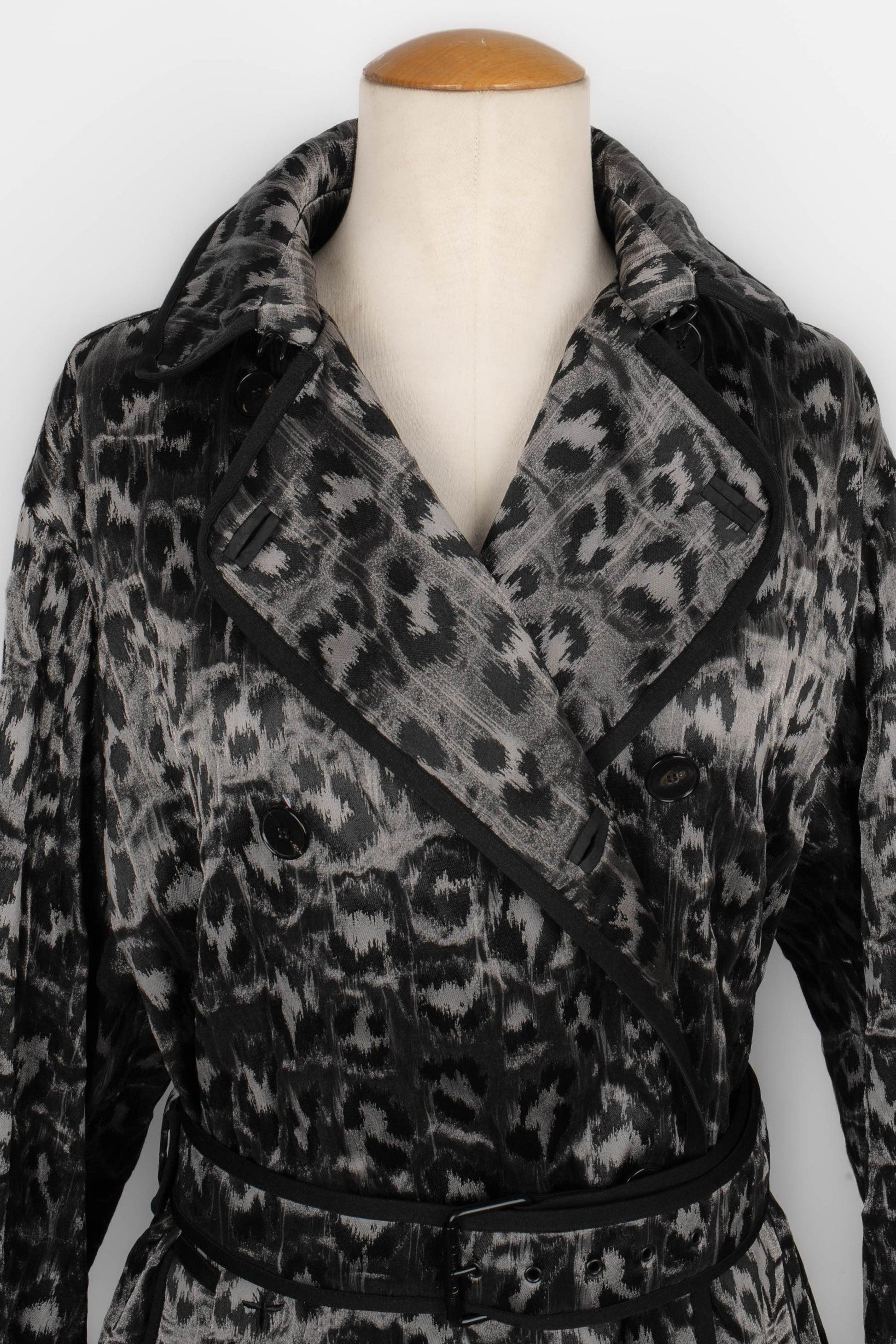 Women's Christian Dior Animal-print Trenchcoat For Sale
