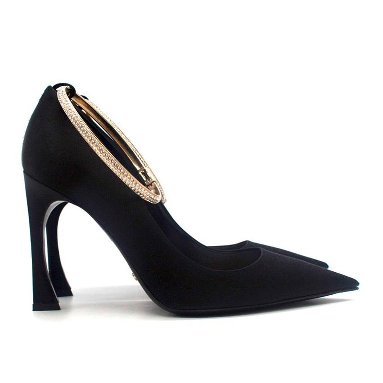 Christian Dior AnkleBracelet Satin Pumps US 6 at 1stdibs