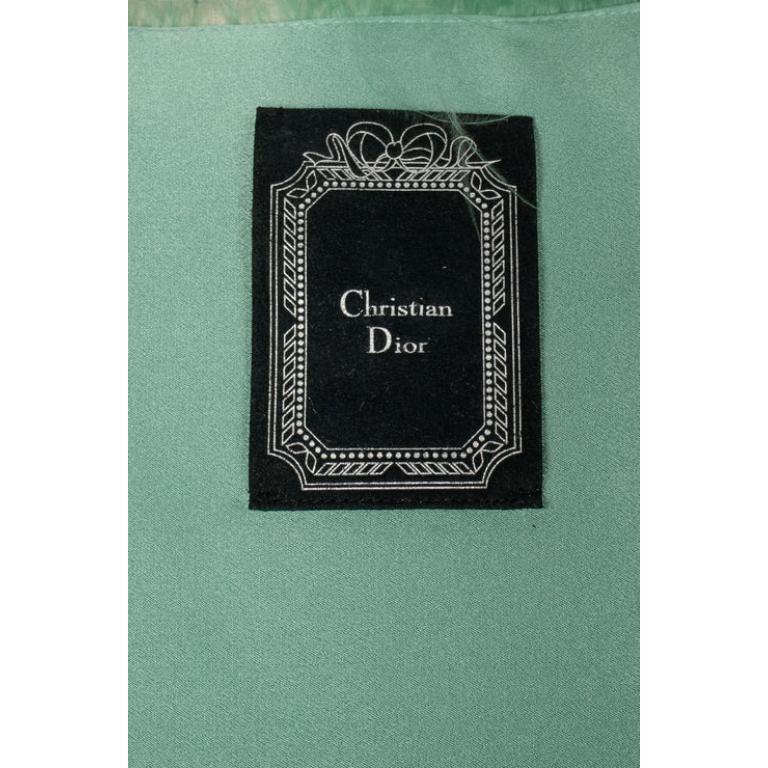 Christian Dior Aqua Green Feather Bolero, 2005 4