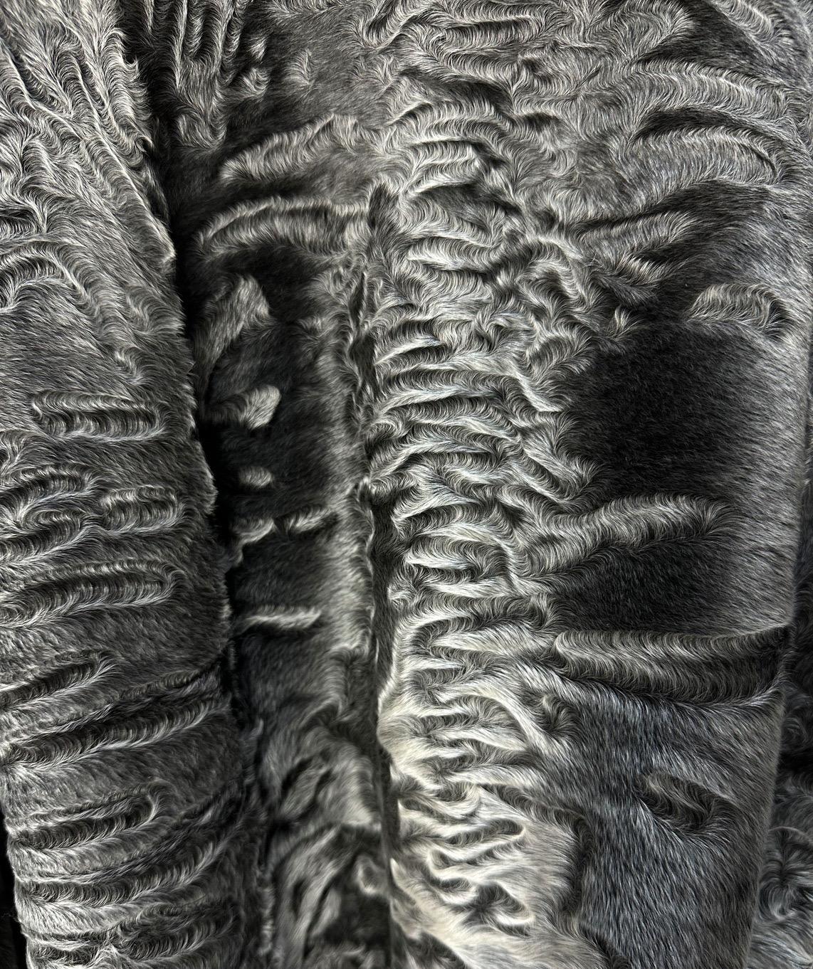 Christian Dior Astrakhan Lambskin  Fox Fur Collar Coat Sz.34 2