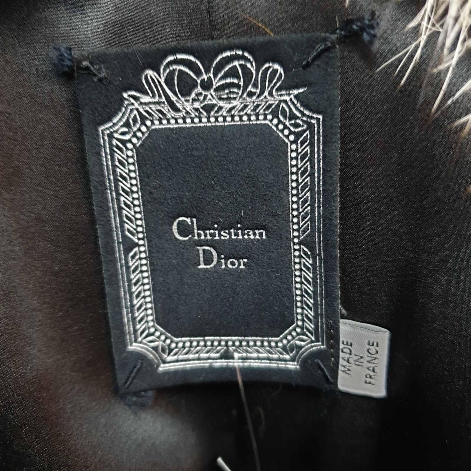 Christian Dior Astrakhan Lambskin  Fox Fur Collar Coat Sz.34 3