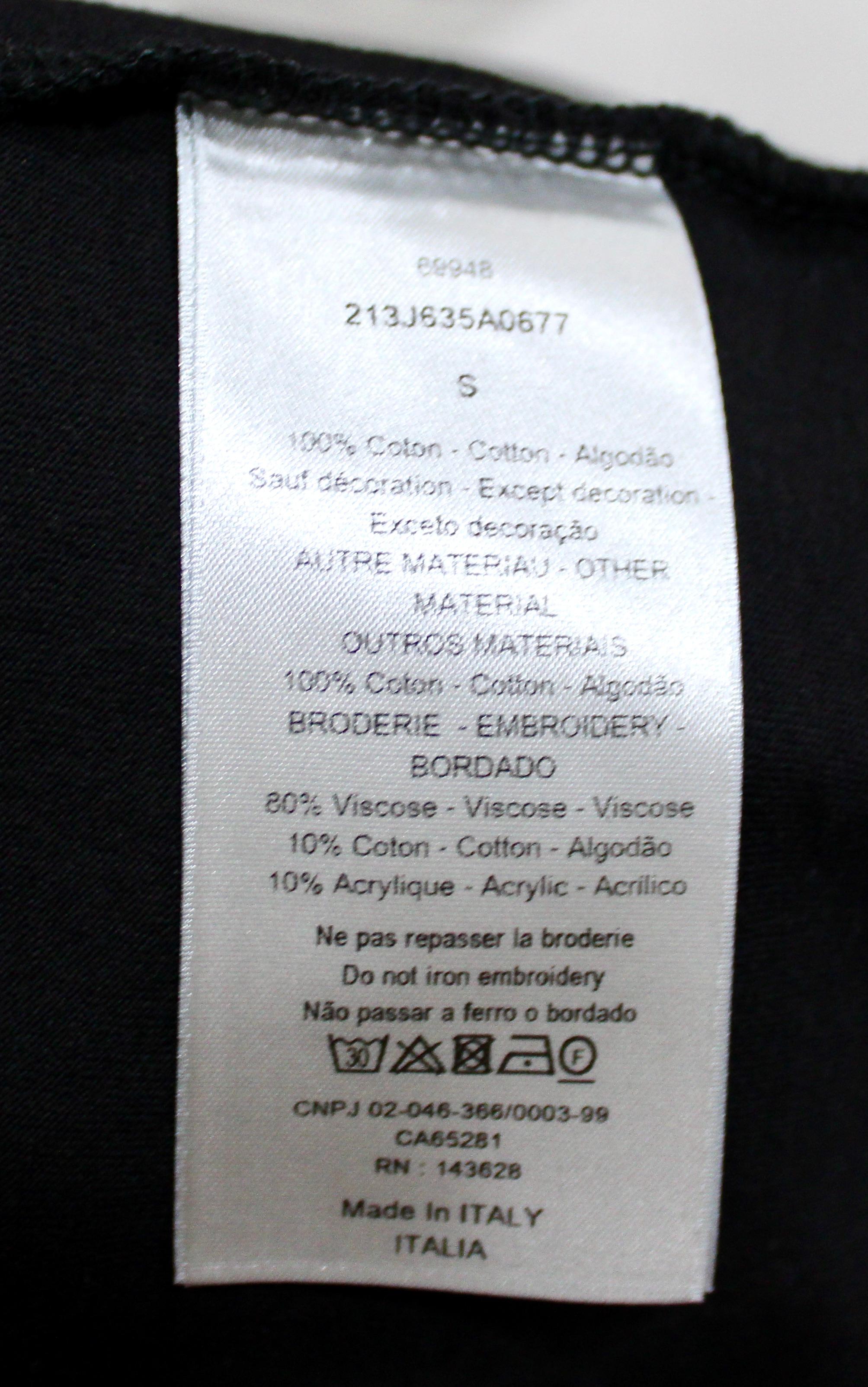 Maglietta in cotone Christian Dior Atelier Paris Avenue Montaigne in vendita 2