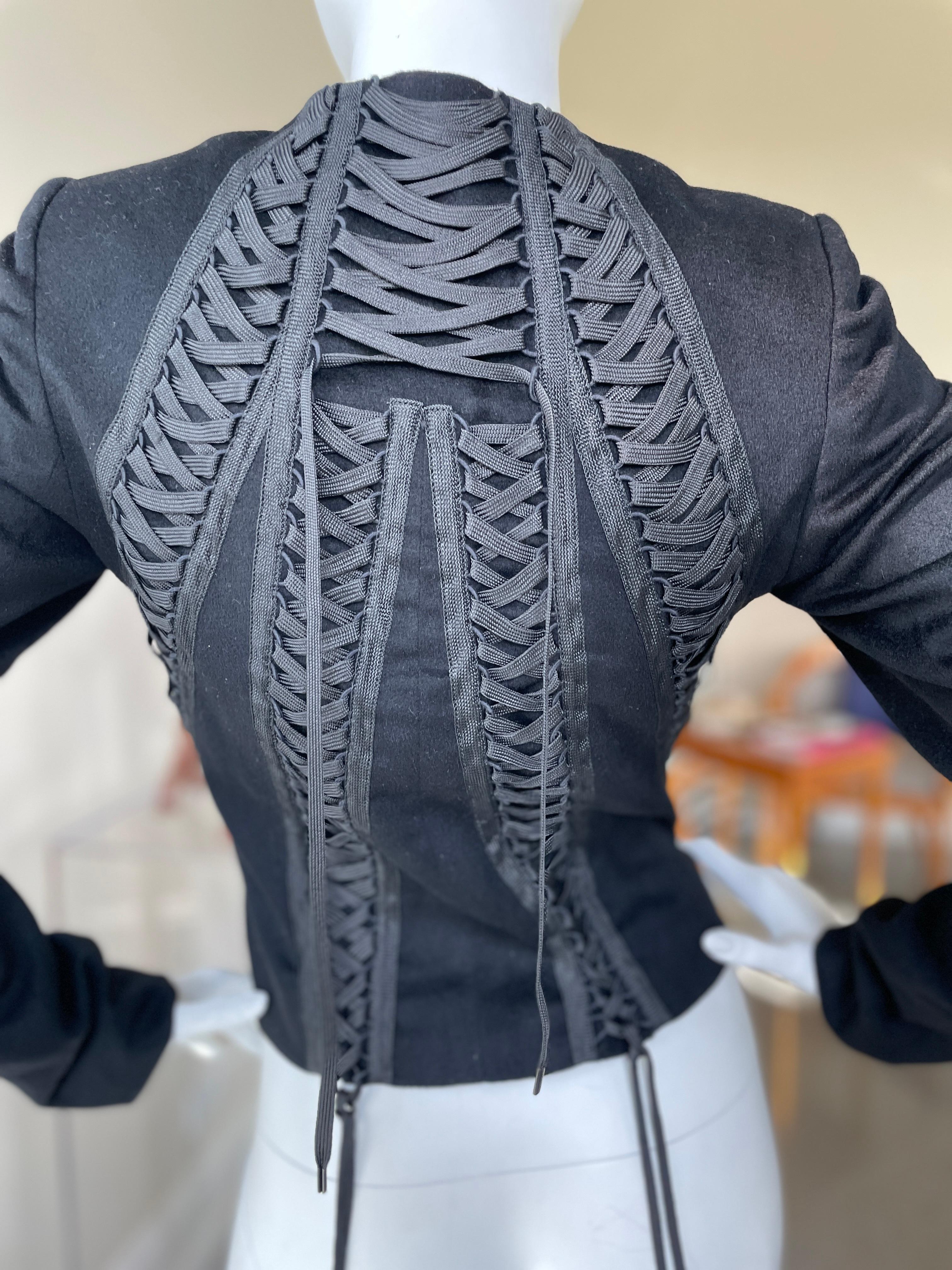 dior black corset