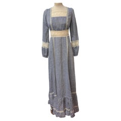 Christian Dior Azure Long Lace Dress FR 38 / IT 42