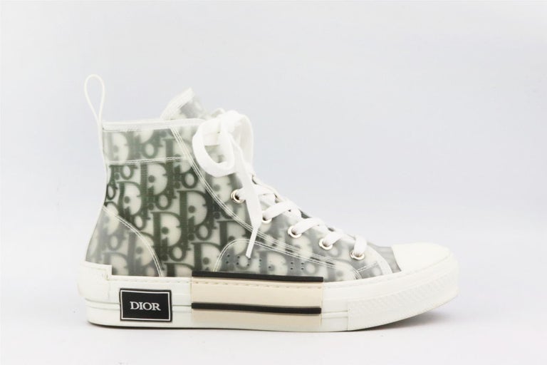 Christian Dior B23 Oblique Logo Canvas Sneakers EU 38.5 UK 5.5 US 8.5 For  Sale at 1stDibs